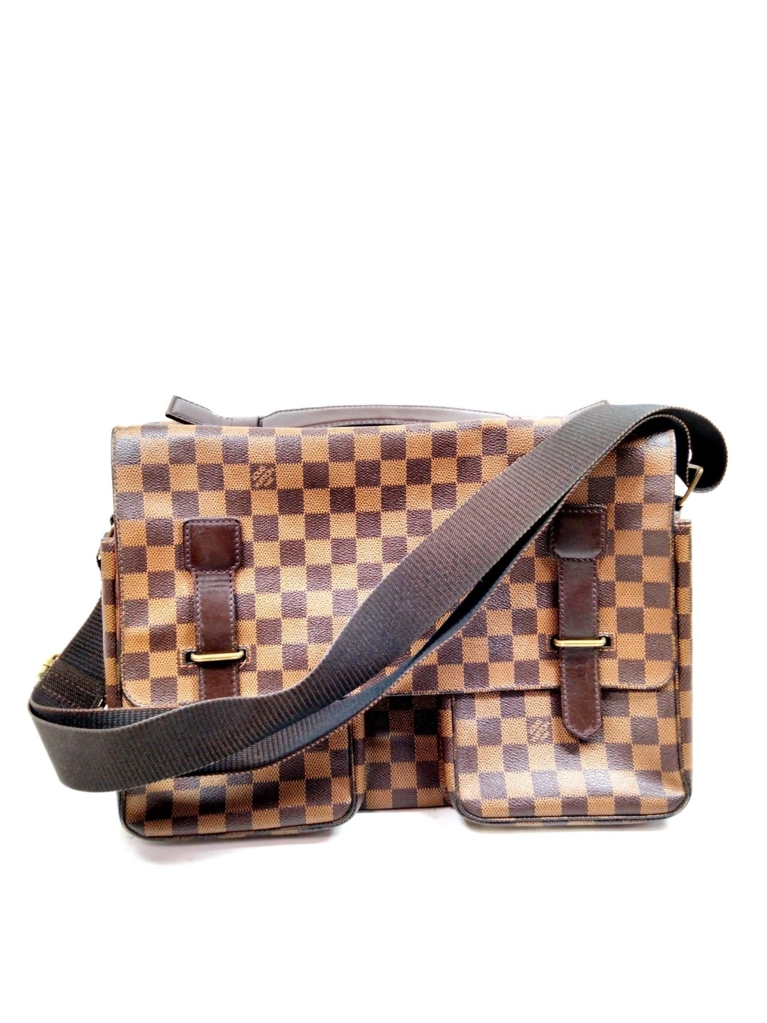 Louis Vuitton Brown Checkered Messenger Bag